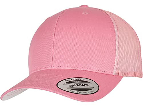 Flexfit Unisex Retro Trucker Cap, klassische Trucker Cap mit Mesh-Rückseite, one size, pink von Flexfit