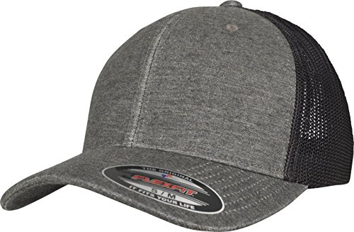 Flexfit Unisex Retro Trucker Cap, Khaki/Black Mesh, L/XL von Flexfit