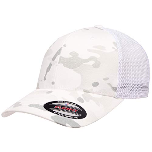 Flexfit Unisex Trucker Cap Verschluss, Multicam Alpin/Weiß, Einheitsgröße von Flexfit