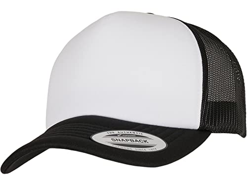 Flexfit Unisex Trucker Cap mit weichem Front-Panel individuell größenverstellbar durch Kunststoffverschluss, luftdurchlässige Mesh Rückseite, Einheitsgröße von Flexfit