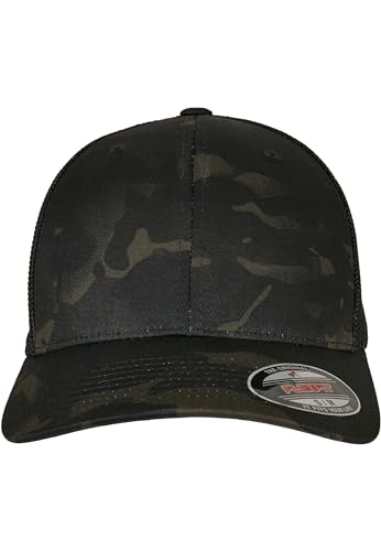 Flexfit Unisex 6511MC-Multicam Trucker Mesh Cap Baseballkappe, Multicam Black, S/M von Flexfit