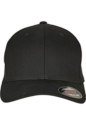 Flexfit Unisex V Cotton Twill Cap Baseballkappe, Black, 58 von Flexfit