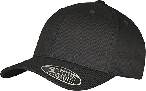 Flexfit Unisex 6277DC-Flexfit Wooly Combed Adjustable Baseball Cap, Black/Black, one Size von Flexfit