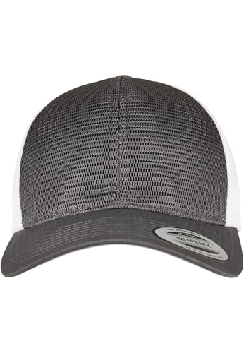 Flexfit Unisex 6360T-360° Omnimesh 2-Tone Cap Baseballkappe, Charcoal/White, one Size von Flexfit