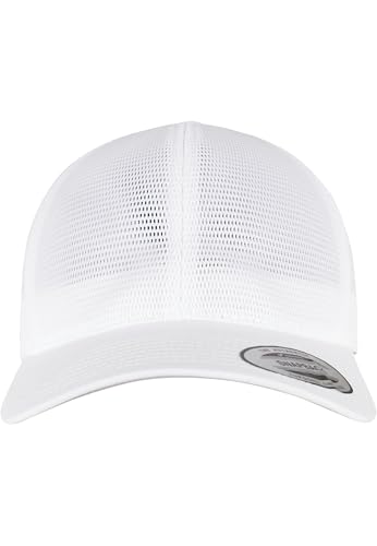 Flexfit Unisex 6360-360° Omnimesh Cap Baseballkappe, White, one Size von Flexfit