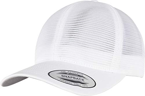 Flexfit Unisex 6360-360° Omnimesh Cap Baseballkappe, White, one Size von Flexfit
