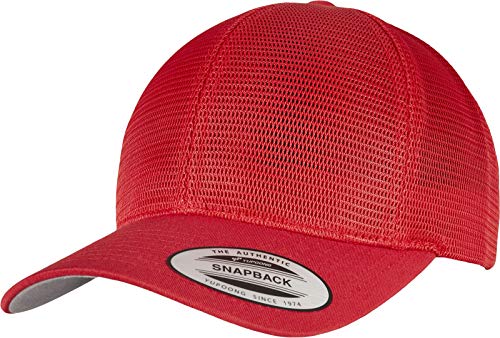 Flexfit Unisex YP Classics 360 OMNIMESH Cap Baseballkappe, red, one Size von Flexfit