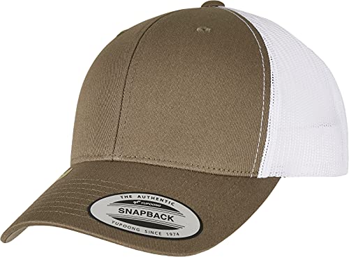 Flexfit Unisex Yp Classics Recycled Retro Trucker Cap 2-tone Baseballkappe, olive/white, Einheitsgröße EU von Flexfit