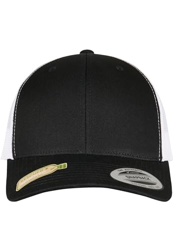 Flexfit Unisex 6606RT-YP Classics Recycled Retro Trucker Cap 2-Tone Baseballkappe, blk/wht, one Size von Flexfit