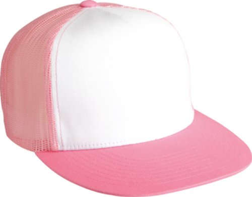 Flexfit Verstellbare Snapback Classic Trucker Hat 6006, Pink/Weiß/Pink, Einheitsgröße von Flexfit