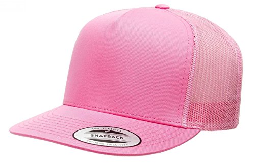 Flexfit Verstellbare Snapback Classic Trucker Hat 6006, rose, Einheitsgröße von Flexfit