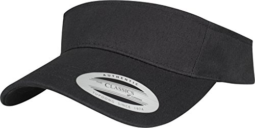 Flexfit Unisex Curved Visor Cap Kape, Schwarz, Einheitsgröße EU von Flexfit