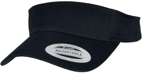 Flexfit Unisex Curved Visor Cap Kape, Schwarz, Einheitsgröße EU von Flexfit