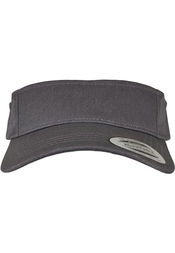 Flexfit Unisex 8888-curved Visor Cap Kape, Darkgrey, Einheitsgröße EU von Flexfit