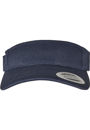 Flexfit Yupoong Damen und Herren Curved Visor Cap - Unisex Sonnenblende mit Klettverschluss - Farbe navy one size von Flexfit