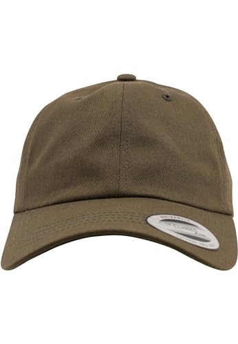 Yupoong Flexfit Low Profile Cotton Twill Unisex Dad Hat Cap für Damen und Herren, 6 Panel Baseball Cap unstructured mit Messingverschluss, buck, One Size von Flexfit