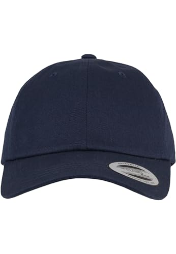 Yupoong Flexfit Low Profile Cotton Twill Unisex Dad Hat Cap für Damen und Herren, 6 Panel Baseball Cap unstructured mit Messingverschluss, navy, One Size von Flexfit