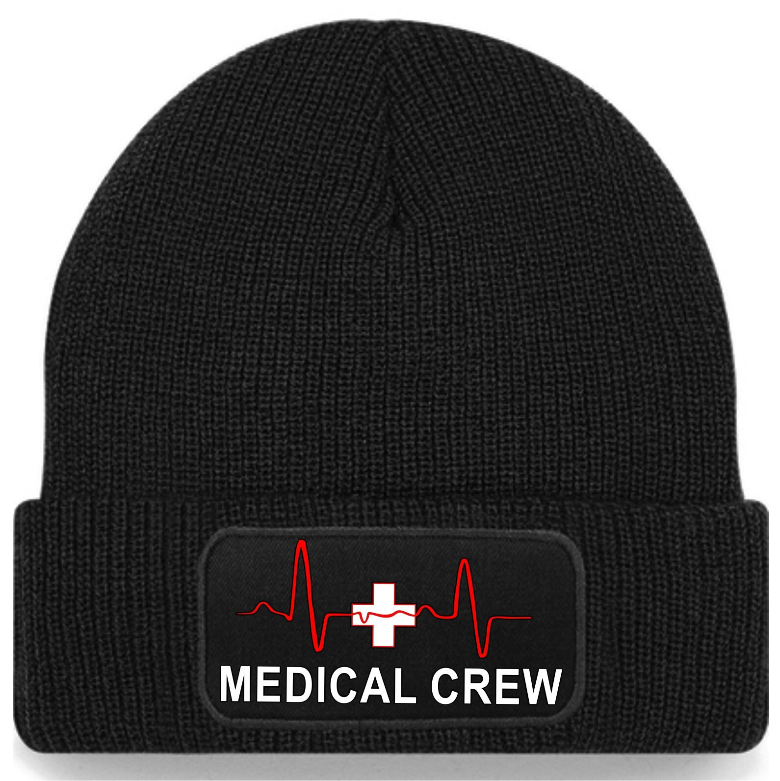Medical Crew Beanie Mützen Kopfbekleidung Ekg Linie Herzlinie Flexi Design Motiv Logo Notarzt Rettungsdienst Ersthelfer Rettungssanitäter 37 von Flexi1design