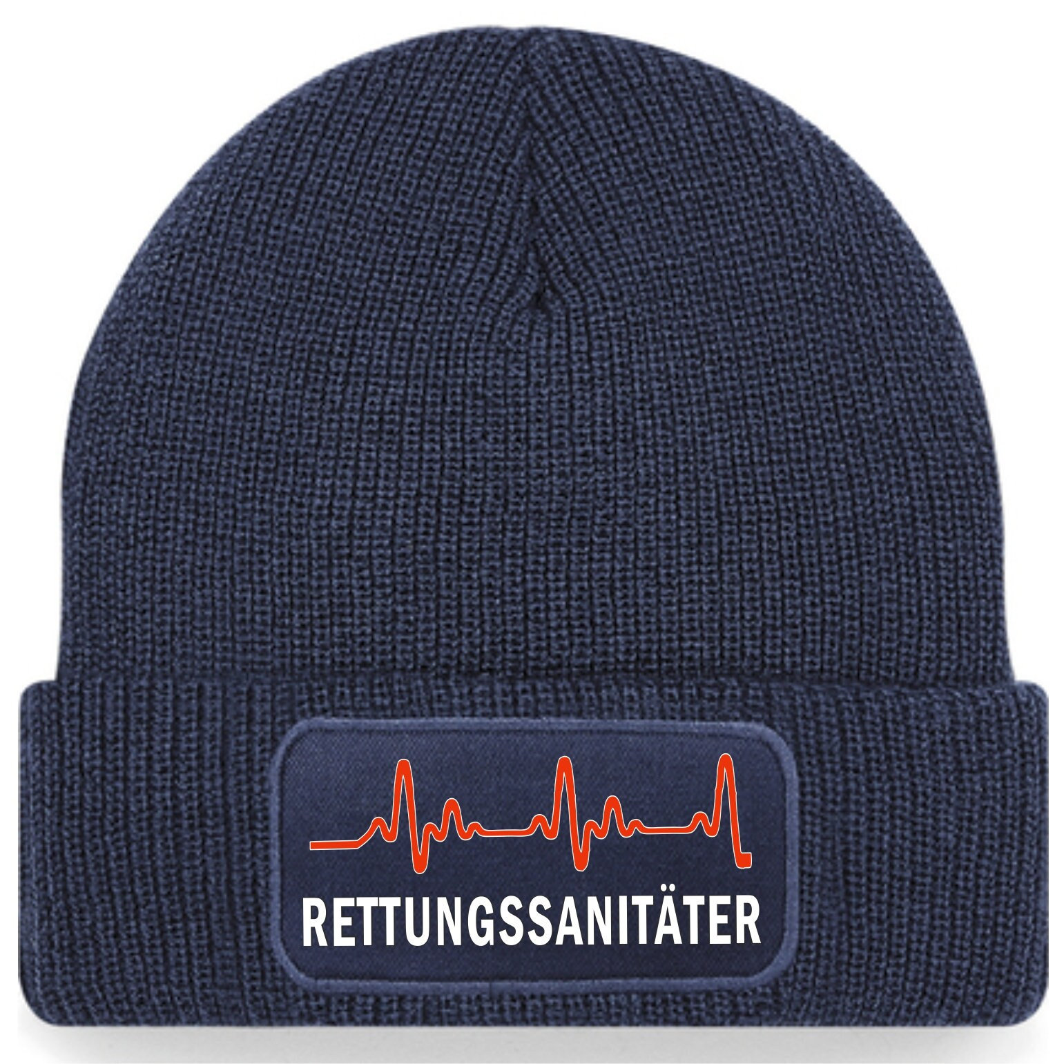 Notfallsanitäter Beanie Mützen Kopfbekleidung Ekg Linie Herzlinie Flexi Design Motiv Logo Notarzt Rettungsdienst Rettungssanitäter 108 von Flexi1design