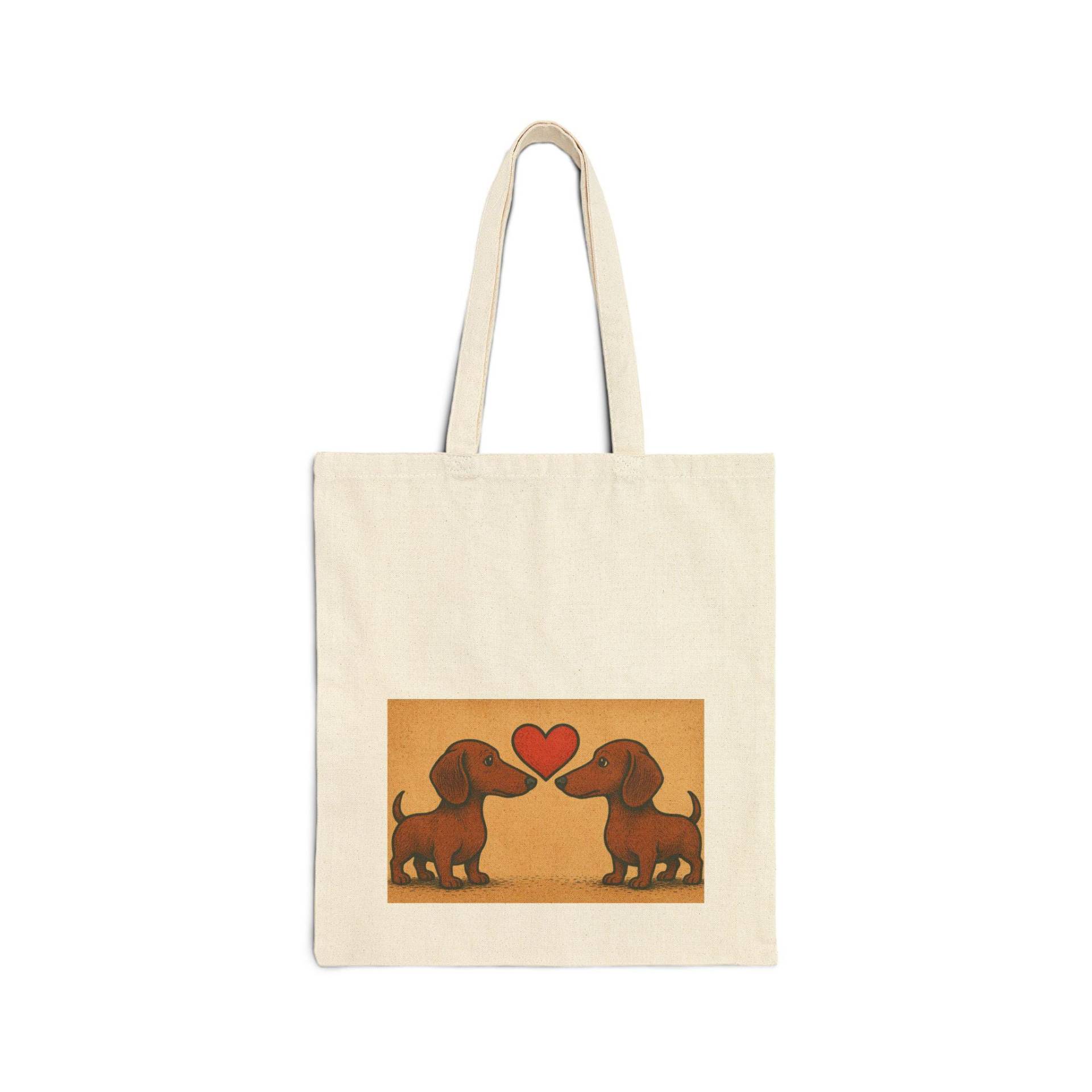 Dachshund Love Cotton Canvas Tote Bag | Cute Pet Lover Gift Dog Mom Funny Quote Eco-Friendly Shopping Dachshund Love Cotton Canvas Tote Bag | Cute Pet Lover Gift Dog Mom Funny Quote Eco-Friendly Shopping von FlexiPrints7