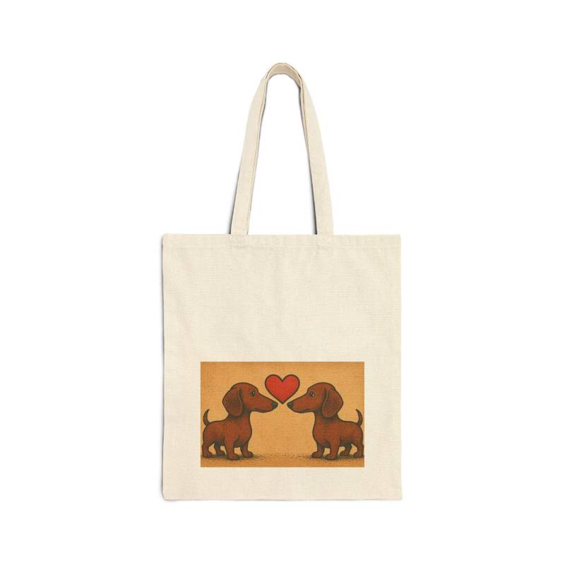 Dachshund Love Cotton Canvas Tote Bag | Cute Pet Lover Gift Dog Mom Funny Quote Eco-Friendly Shopping Dachshund Love Cotton Canvas Tote Bag | Cute Pet Lover Gift Dog Mom Funny Quote Eco-Friendly Shopping von FlexiPrints7
