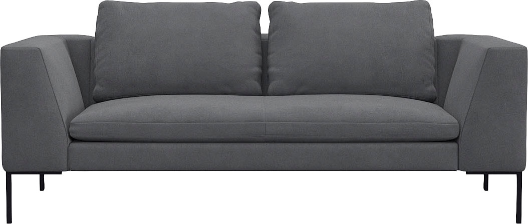 FLEXLUX 2,5-Sitzer "Loano", modernes Sofa, frei im Raum stellbar, lose Kissen, Kaltschaum im Sitz von Flexlux