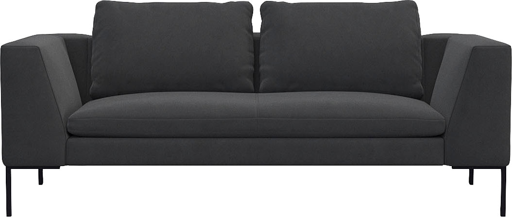 FLEXLUX 2,5-Sitzer "Loano", modernes Sofa, frei im Raum stellbar, lose Kissen, Kaltschaum im Sitz von Flexlux