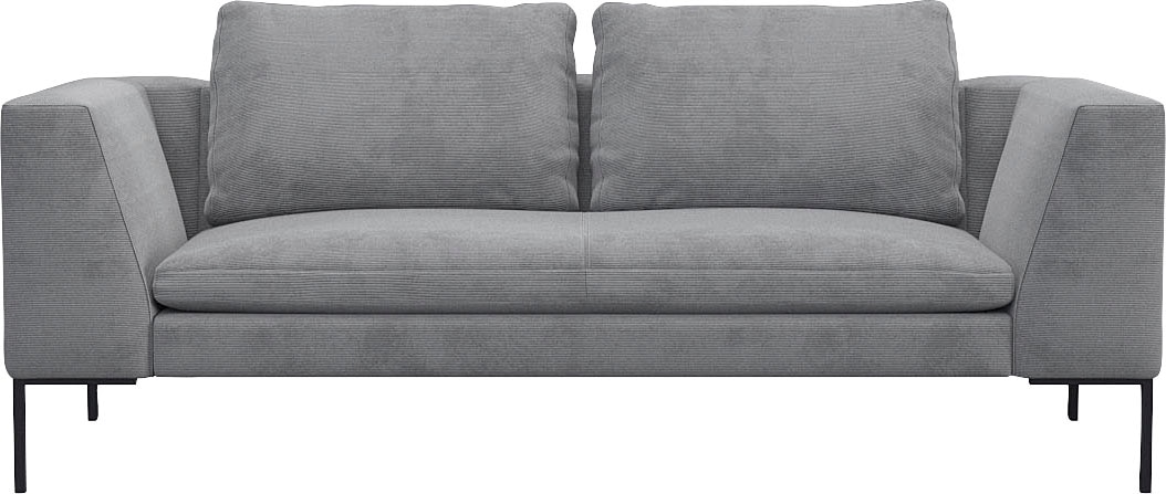 FLEXLUX 2,5-Sitzer "Loano", modernes Sofa, frei im Raum stellbar, lose Kissen, Kaltschaum im Sitz von Flexlux