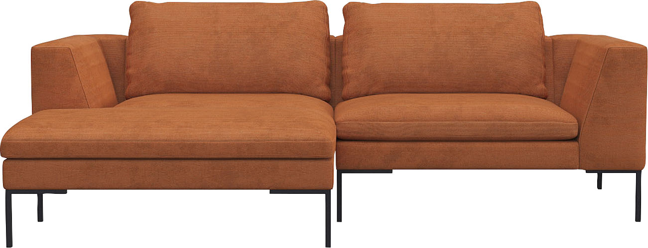 FLEXLUX Ecksofa "Loano", modernes Sofa, frei im Raum stellbar, lose Kissen, Kaltschaum im Sitz von Flexlux