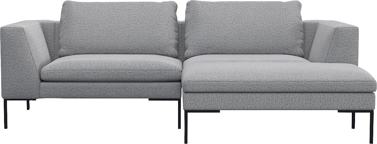 FLEXLUX Ecksofa "Loano", modernes Sofa, frei im Raum stellbar, lose Kissen, Kaltschaum im Sitz von Flexlux