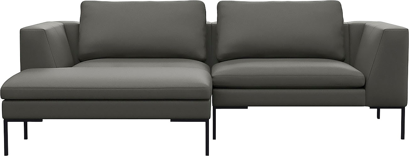 FLEXLUX Ecksofa "Loano", modernes Sofa, frei im Raum stellbar, lose Kissen, Kaltschaum im Sitz von Flexlux