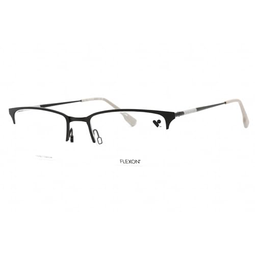 Flexon Unisex E1130 Sunglasses, 002 Matte Black, 55 von Flexon