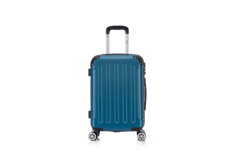 Flexot Hartschalen-Trolley F-2045 Kofferset, 360° Rollen, robuster Reisekoffer, Bordcase, 4 Rollen, Robuster und moderner Koffer mit vier 360° Rollen und Zahlenschloss von Flexot