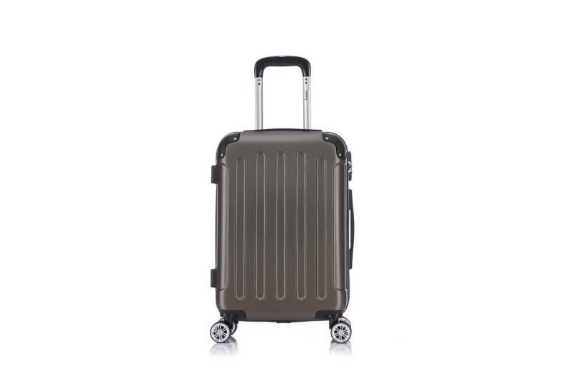 Flexot Hartschalen-Trolley F-2045 Kofferset, 360° Rollen, robuster Reisekoffer, Bordcase, 4 Rollen, Robuster und moderner Koffer mit vier 360° Rollen und Zahlenschloss von Flexot
