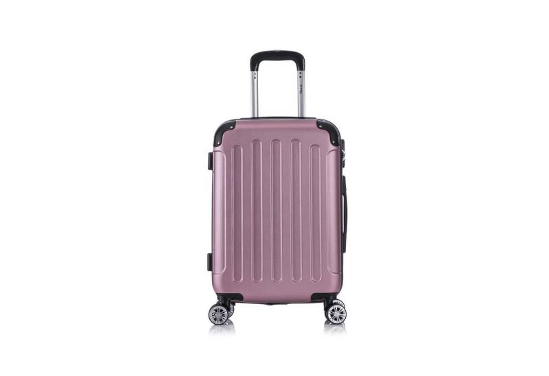 Flexot Hartschalen-Trolley F-2045 Kofferset, 360° Rollen, robuster Reisekoffer, Bordcase, 4 Rollen, Robuster und moderner Koffer mit vier 360° Rollen und Zahlenschloss von Flexot