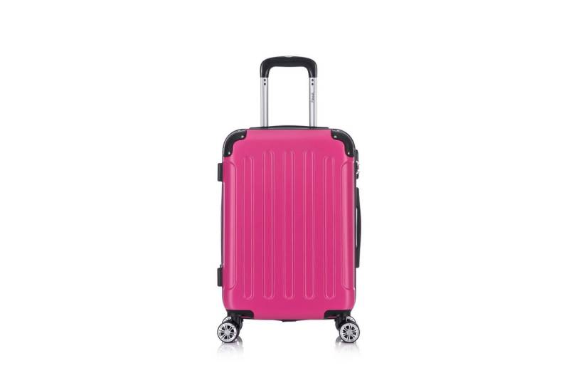 Flexot Hartschalen-Trolley F-2045 Kofferset, 360° Rollen, robuster Reisekoffer, Bordcase, 4 Rollen, Robuster und moderner Koffer mit vier 360° Rollen und Zahlenschloss von Flexot