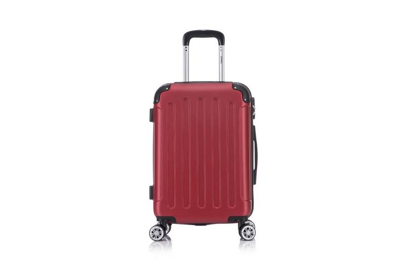 Flexot Hartschalen-Trolley F-2045 Kofferset, 360° Rollen, robuster Reisekoffer, Bordcase, 4 Rollen, Robuster und moderner Koffer mit vier 360° Rollen und Zahlenschloss von Flexot