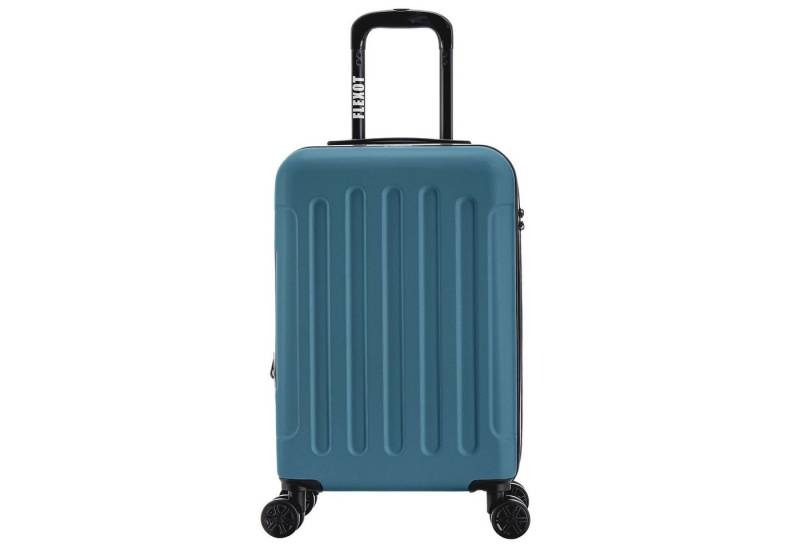 Flexot Hartschalen-Trolley F-3045 (Gr. M, L, XL) – Kofferset – ABS-Hartschale, 4 Rollen, Robuster und moderner Koffer mit vier 360° Rollen und Zahlenschloss von Flexot