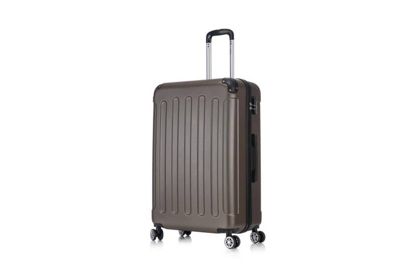 Flexot Hartschalen-Trolley F-2045 Kofferset, 360° Rollen, robuster Reisekoffer, Bordcase, 4 Rollen, Robuster und moderner Koffer mit vier 360° Rollen und Zahlenschloss von Flexot