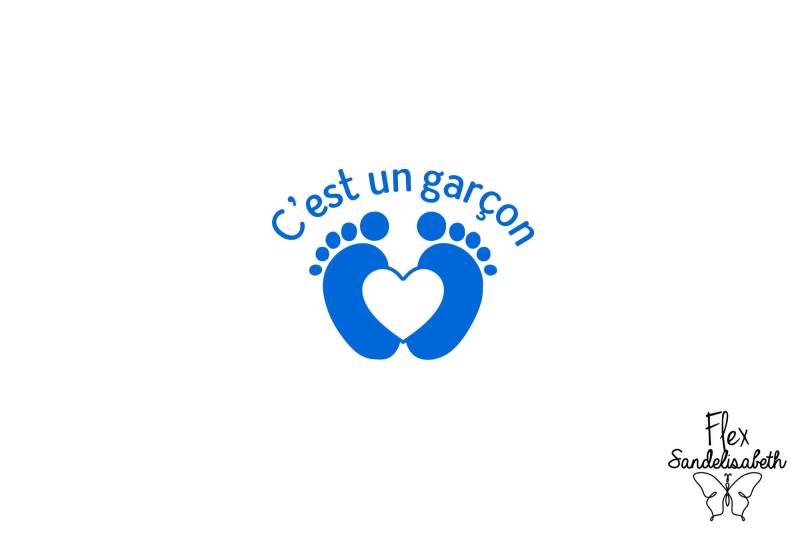 Es Ist Ein Junge Geburt Mutterschaft Schwangerschaft Nachricht Applikation Flex Bügelbild Farbe Und Größe Ihrer Wahl von Flexsandelisabethpro