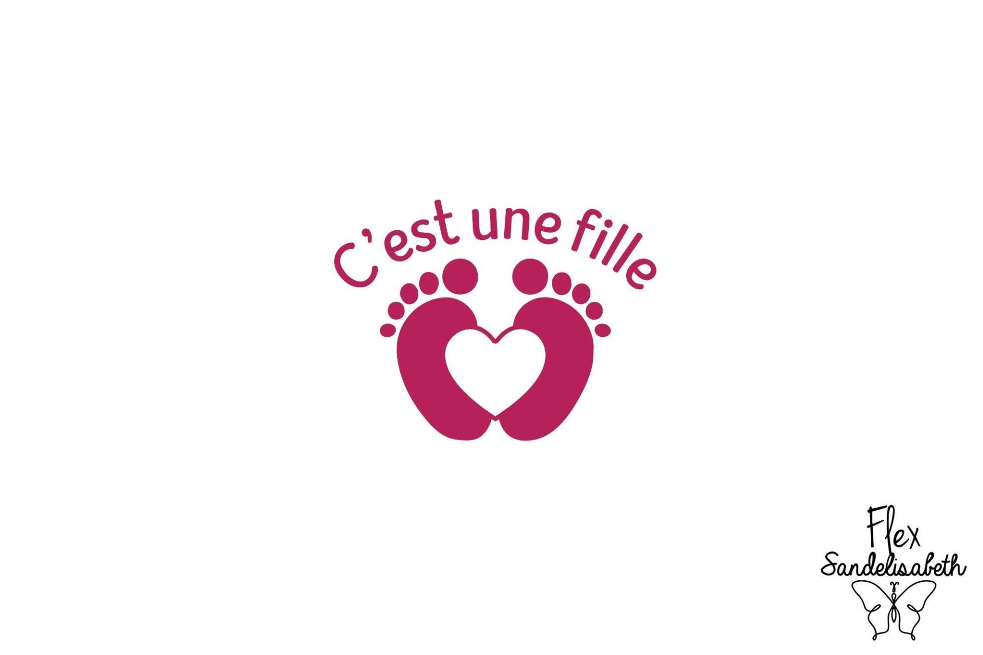 Es Ist Ein Mädchen Geburt Mutterschaft Schwangerschaft Nachricht Angewendet Flex Bügelbild Farbe Und Größe Ihrer Wahl von Flexsandelisabethpro