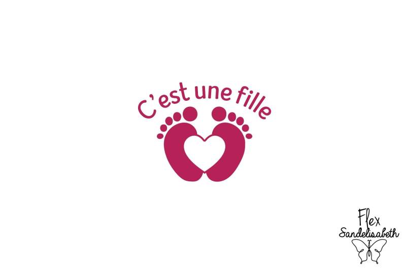 Es Ist Ein Mädchen Geburt Mutterschaft Schwangerschaft Nachricht Angewendet Flex Bügelbild Farbe Und Größe Ihrer Wahl von Flexsandelisabethpro