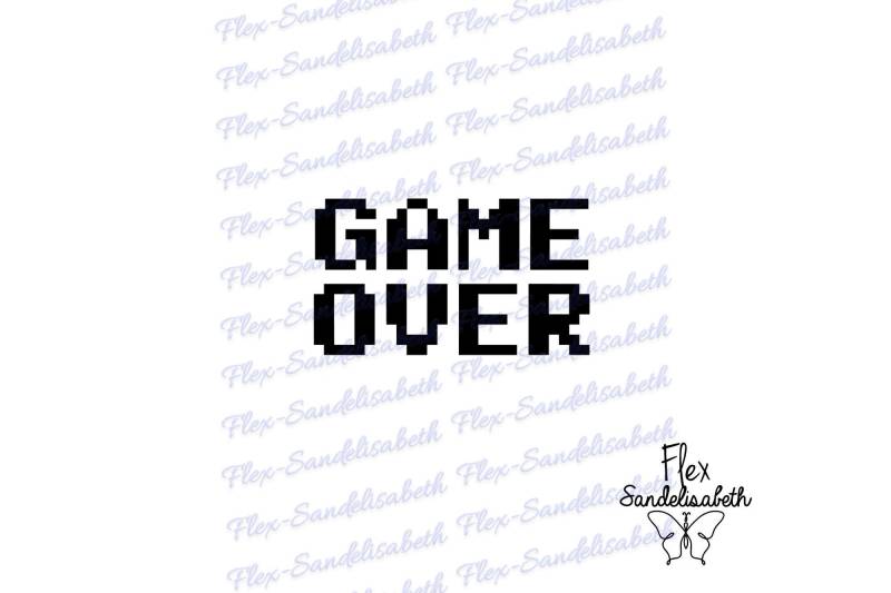 Game Over Pixel Videospiele Geek Angewandte Flex-Bügelfarbe Und -Größe Ihrer Wahl Game Over Pixel Videospiele Geek Angewandte Flex-Bügelfarbe Und -Größe Ihrer Wahl von Flexsandelisabethpro