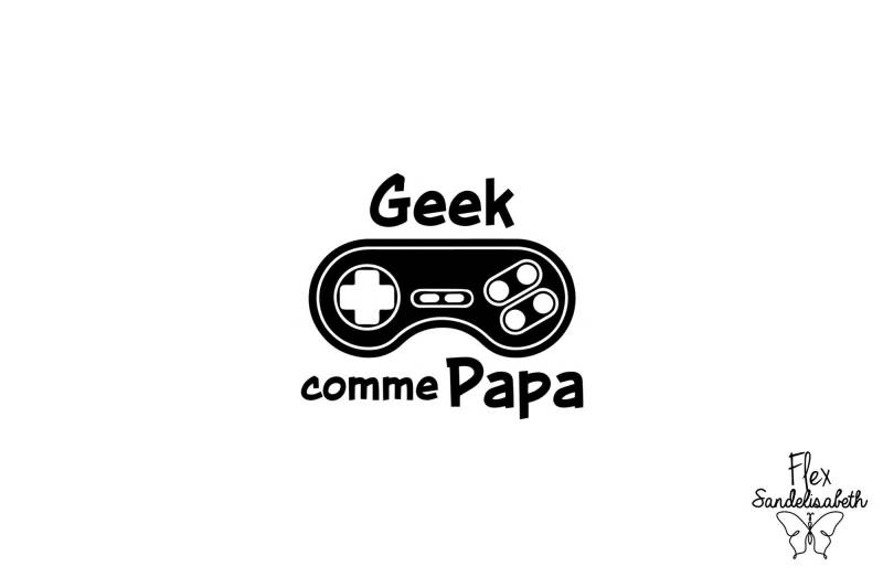 Geek-Videospiel-Controller Wie Dad Flex Zum Aufbügeln, Farbe Und Größe Ihrer Wahl Geek-Videospiel-Controller Wie Dad Flex Zum Aufbügeln, Farbe Und Größe Ihrer Wahl von Flexsandelisabethpro