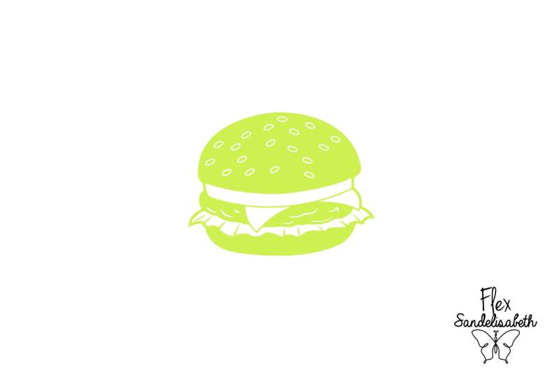 Hamburger Fast Food Küche Applikation Flex Bügelbild Farbe Und Größe Ihrer Wahl von Flexsandelisabethpro