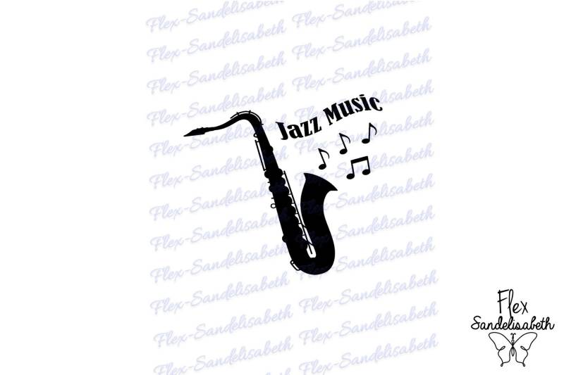 Jazz-Saxophon Musikinstrument Applikation Flex Bügelbild Transfer Farbe Und Größe Ihrer Wahl von Flexsandelisabethpro