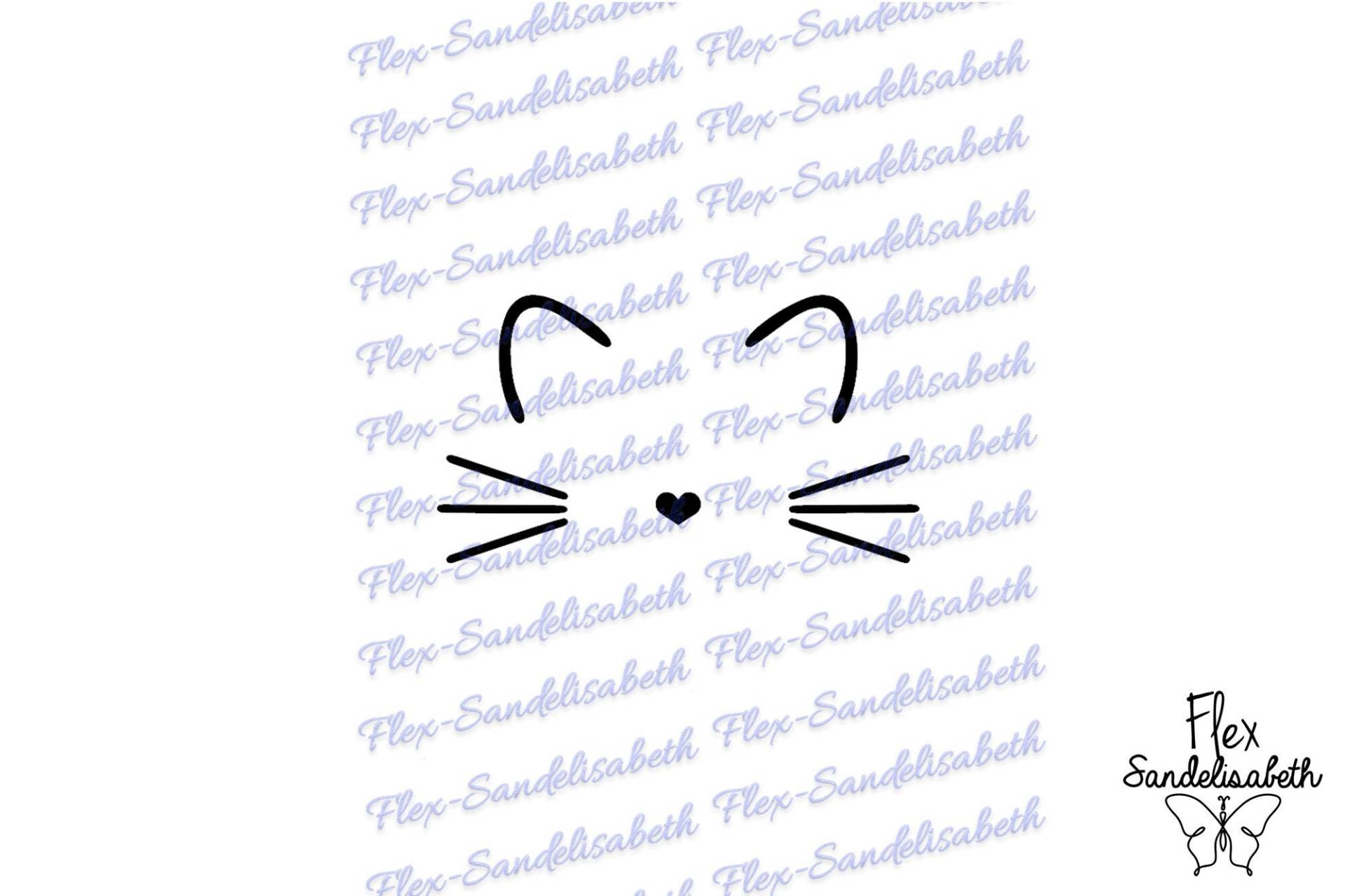 Katze Kätzchen Nase Herz Applikation Flex Bügelbild Farbe Und Größe Ihrer Wahl Katze Kätzchen Nase Herz Applikation Flex Bügelbild Farbe Und Größe Ihrer Wahl von Flexsandelisabethpro
