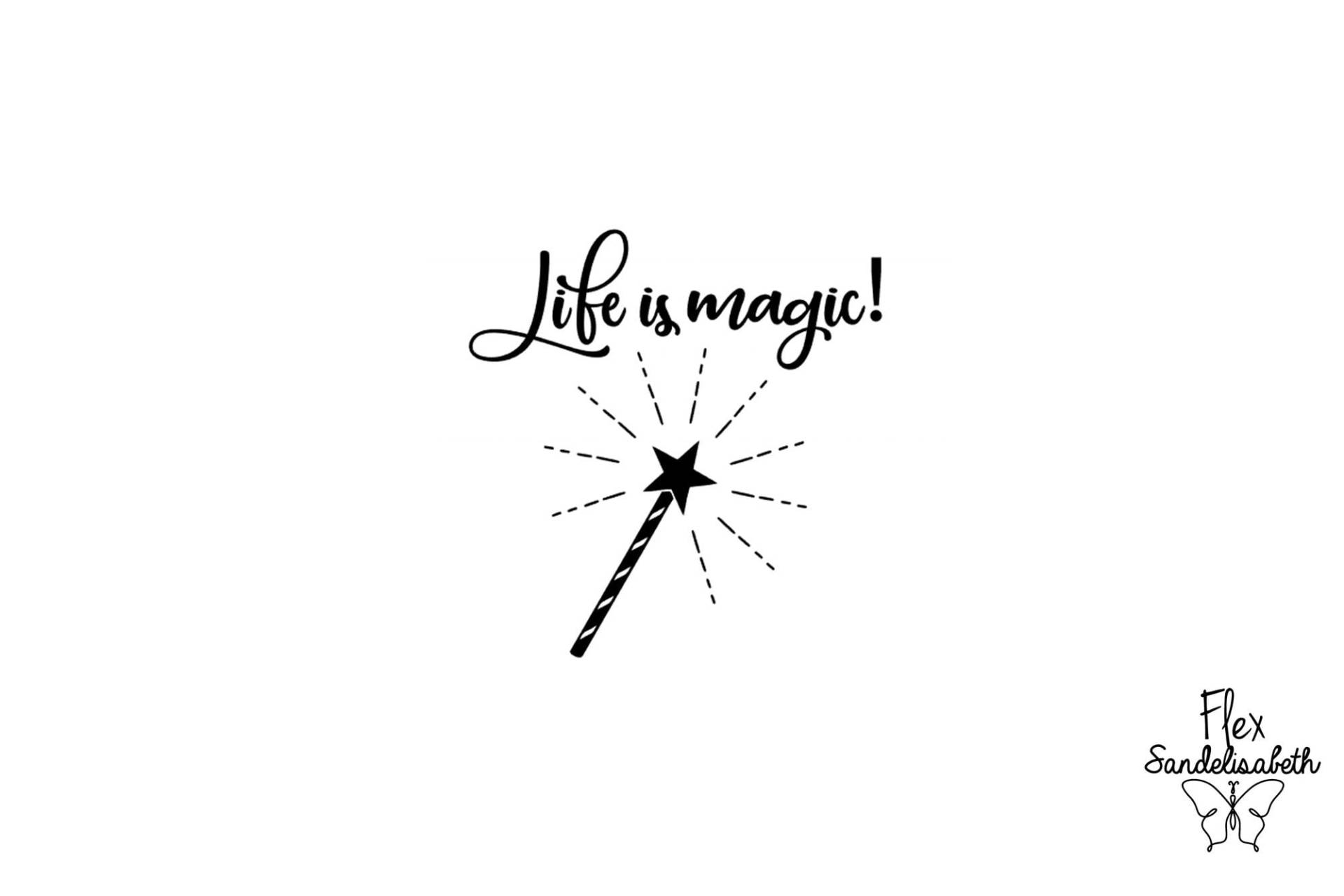 Life Is Magic Flexstab Zum Aufbügeln, Farbe Und Größe Ihrer Wahl von Flexsandelisabethpro