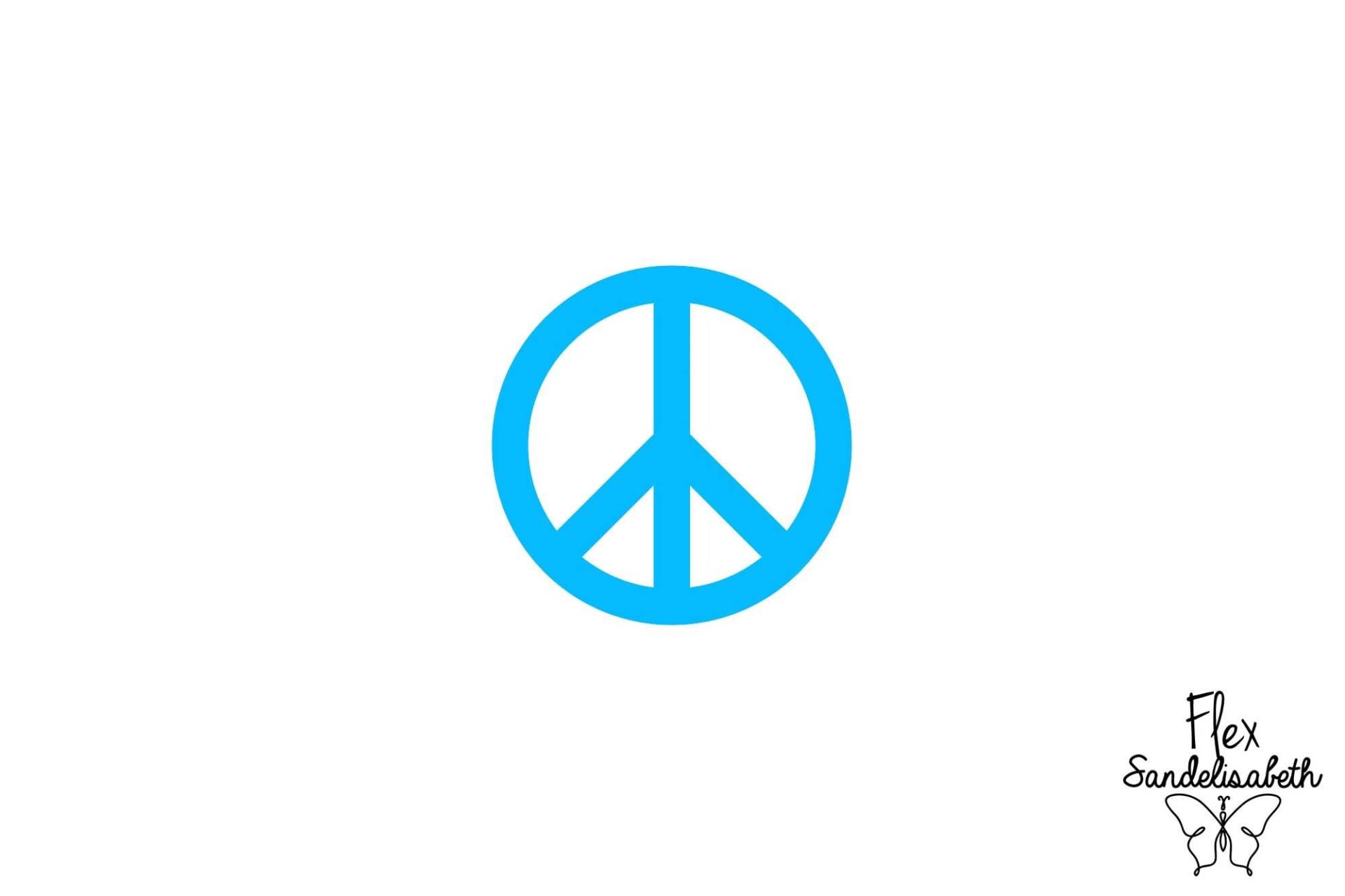 Peace & Love Symbol Aufgebrachtes Flex Bügelbild Textiltransfer Farbe Und Größe Ihrer Wahl von Flexsandelisabethpro