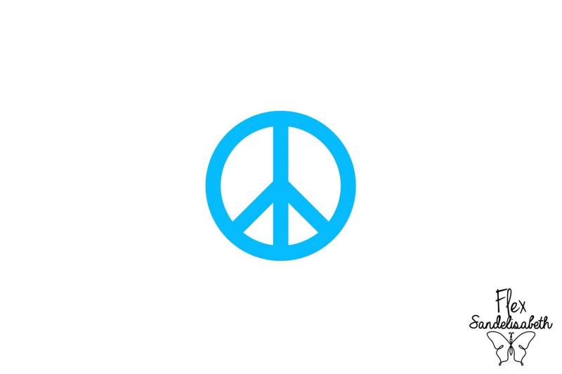 Peace & Love Symbol Aufgebrachtes Flex Bügelbild Textiltransfer Farbe Und Größe Ihrer Wahl von Flexsandelisabethpro